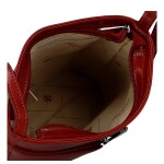 Luxusní dámská kožená crossbody kabelka Liara, červená