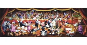 Clementoni 37067 Panoramatické puzzle Disney orchestr 1000 dílků