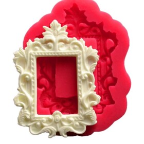 Cesil Silikonová forma Ráměček zdobený 11 x 7,5 cm