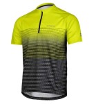 Pánský cyklistický dres ETAPE FREETIME 2.0, limeta/černá, velikost 3XL (materiál MicroCool, volný střih)
