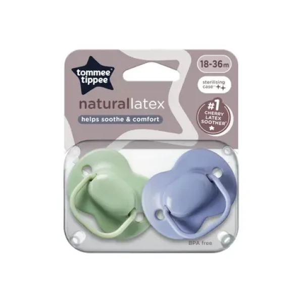 Tommee Tippee Dudlík Cherry Latex 18-36m, 2 ks (433534)
