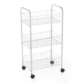 MSV TROLLEY pojízdný regál 3 police chromovaná ocel / 68 cm (3700281102796)