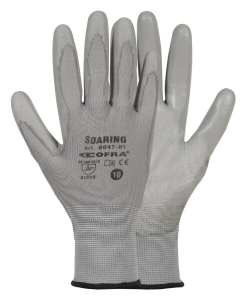 Rukavice Cofra Soaring šedé Barva: Šedá, Velikost rukavic: 10 G047_D101_Z10