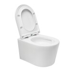 Wc s prkénkem softclose závěsné SAT Brevis bílé vírové SATBRE010RTORP SATBRE010RTORP
