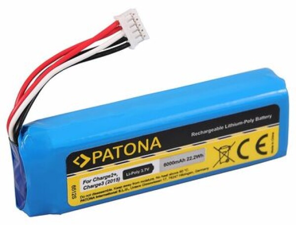 PATONA baterie pro reproduktor JBL Charge 2+ 6000mAh / 3.7V / Li-Pol / MLP912995-2P (PT6512)