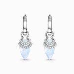 Royal Fashion stříbrné náušnice GU-DR23084E-SILVER-MOONSTONE-TOPAZ