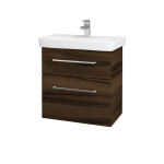 Dřevojas - Umyvadlová skříňka GO SZZ2 60 - D06 Ořech / Úchytka T04 / D06 Ořech 29787E