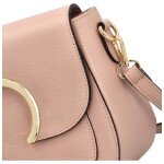 Módní dámská kožená crossbody Albina, starorůžová