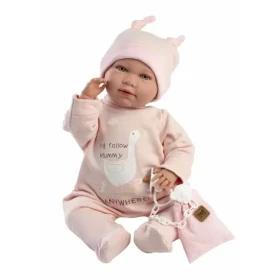 Llorens 74108 NEW BORN - realistická panenka miminko se zvuky a měkkým látkovým tělem - 42 cm