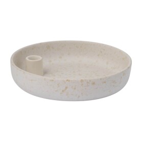 Storefactory Keramický svícen Lidatorp Portugal Ø 23 cm, béžová barva, keramika
