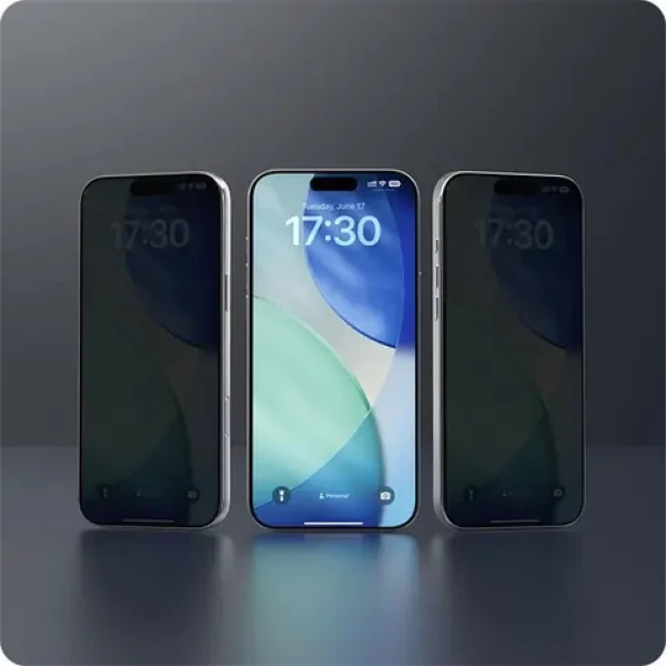 Devia Van Series Privacy Black Frame / Ochranné sklo / Apple iPhone Air / Privacy filtr (6942297132542)