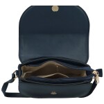 Módní dámská koženková crossbody kabelka Caila, tmavě modrá