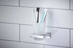 HANSGROHE - AddStoris Držák kartáčků a pasty, matné sklo/chrom 41749000