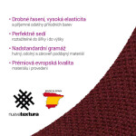 Super strečové potahy HARMONIA bordó sedačka s otomanem vlevo (š. 210 - 320 cm)