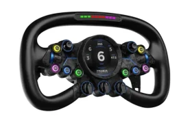 MOZA Vision GS Simracing Lenkrad / Volant pro závodní simulátory / kůže / 31 cm / 2 pádla / 8 tlačítek (RS064)
