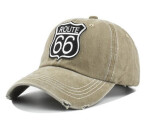 Kšiltovka Route 66 Badge snapback beige