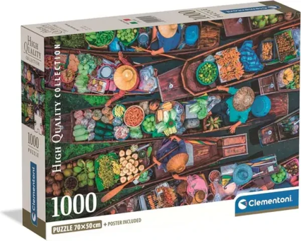 CLEMENTONI Puzzle Thajský plovoucí trh