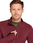 Pánská merino mikina ICEBREAKER Mens Descender LS Zip, Port/Black velikost: S