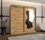Šatní skříň Abi Ultra Rozměry: 120 cm, Barva korpusu + barva dveří: Kašmír + Kašmír