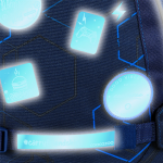 Reflexní samolepky coocazoo StickyRicky - Blue