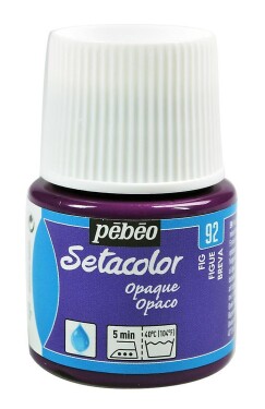 Barva na textil Pébéo Setacolor Opaque 45 ml - Fialová fíková 92