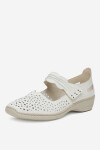 Polobotky Rieker 41399-80 Přírodní kůže (useň) - Lícová