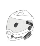 Interphone U-Com16, Bluetooth 5.0/Mesh 2.0 handsfree, Twin pack - Interphoucom16Tp