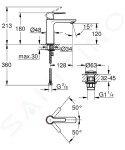 GROHE - Lineare Umyvadlová baterie s výpustí Push-Open, chrom 23106001