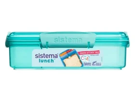 Sistema Lunch Krabička na svačinu s 2 oddělenými přihrádkami 975 ml mátová (8592001419391)