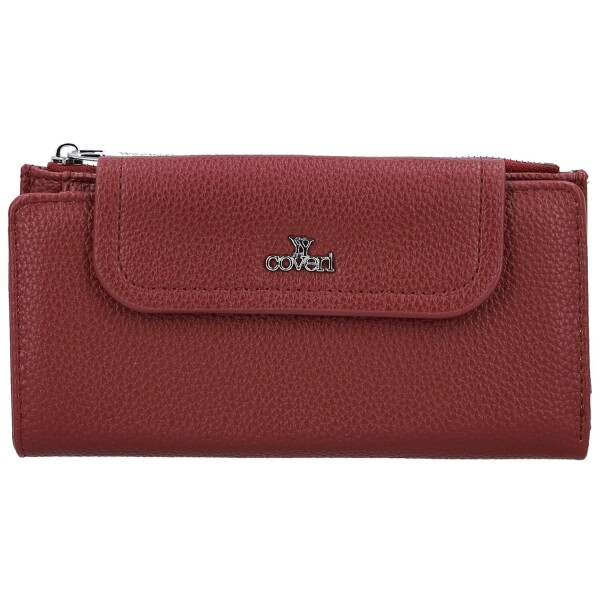 Trendy dámská koženková peněženka Coveri Elaya, vínová