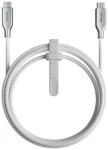 Nomad Kevlar Pletený Kabel USB-C (M) - USB-C (M) 240W 1.5m bílá (NM014674858)