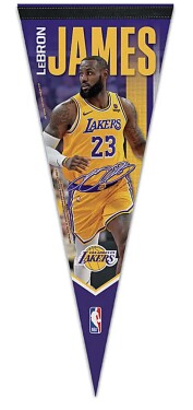 Wincraft Vlajka LeBron James Los Angeles Lakers NBA Premium Pennannt