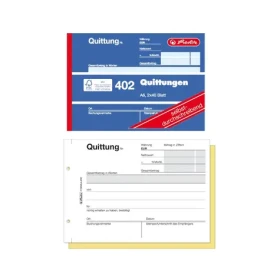 Herlitz Blok na ůčtenky A6 / 2x40 listů / bílo-žlutá (886622)