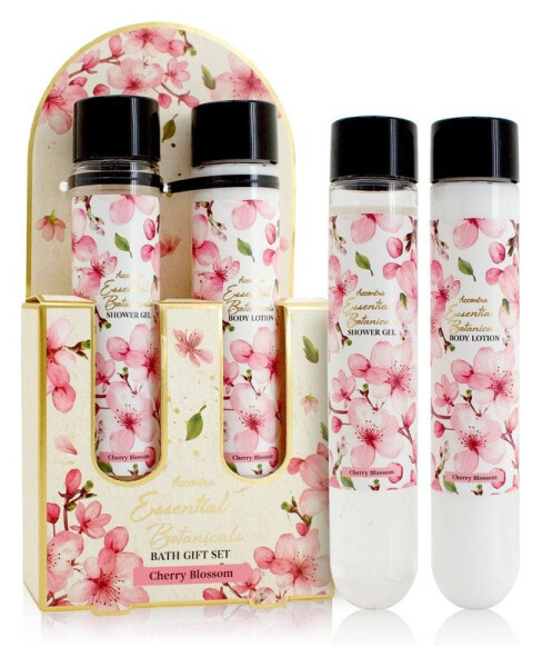 Set koupelový ESSENTIAL BOTANICALS v dárkové krabičce Třešňový květ 2x 60ml