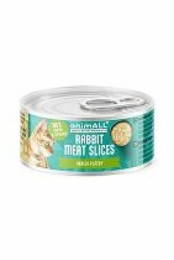 AnimALL konzerva kočka Králík plátky 80g