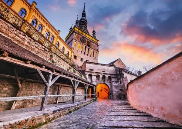 ENJOY Puzzle Hodinová věž, Sighisoara, Rumunsko