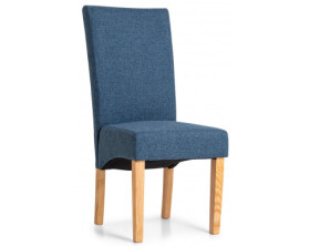 Jídelní židle Valentino, modrá tkanina