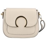 Nepřehlédnutélná kožená crossbody Albina, béžová