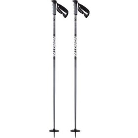 Lyžařské hůlky SALOMON Hacker S3 Black/Steel gray délka hůlek 125cm