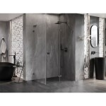 MEXEN/S - Lunar-F L sprchový kout skládací dveře pravá 95 x 70, transparent, grafit metal 836L-095-070-95-00-P
