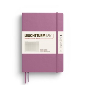 Zápisník Dusty Rose Medium A5 čtverečkovaný