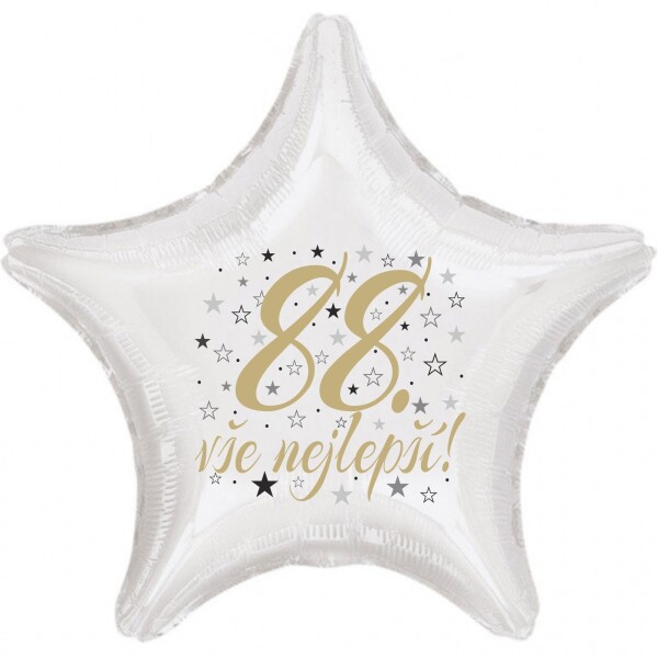 88. narozeniny balónek hvězda Balonky.cz 88. narozeniny balónek hvězda Balonky.cz
