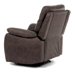 TV a relaxační křeslo s elektrickým ovládáním, potah hnědá látka v dekoru vintage, 1 motor 240V