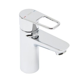 Umyvadlová baterie VitrA Flow Soft nízká bez výpusti chrom A42990 A42990