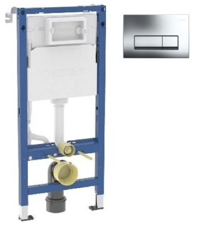 GEBERIT Duofix pro závěsné WC 458.103.00.2 + tlačítko DELTA51 CHROM 458.103.00.2 51CR