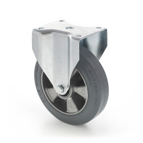 Strongo Hliníkové kolečko s šedou gumovou obručí 250 mm, pevné 5039