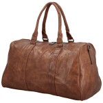 Stylová koženková cestovní taška Maribe, tmavě hnědá