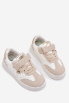 Sportovní Boty Sneakers Dívčí Na Suchý Zip Béžové Zarina 34