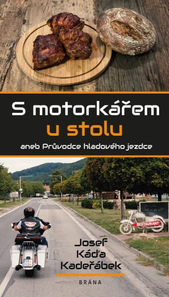 S motorkářem u stolu - Josef Káďa Kadeřábek