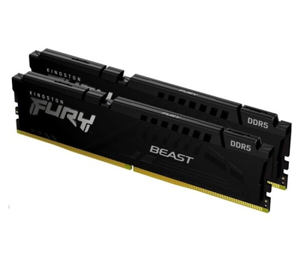 KINGSTON DIMM DDR5 128GB (Kit of 2) 5600MT/s CL40 FURY Beast Černá EDF_553939